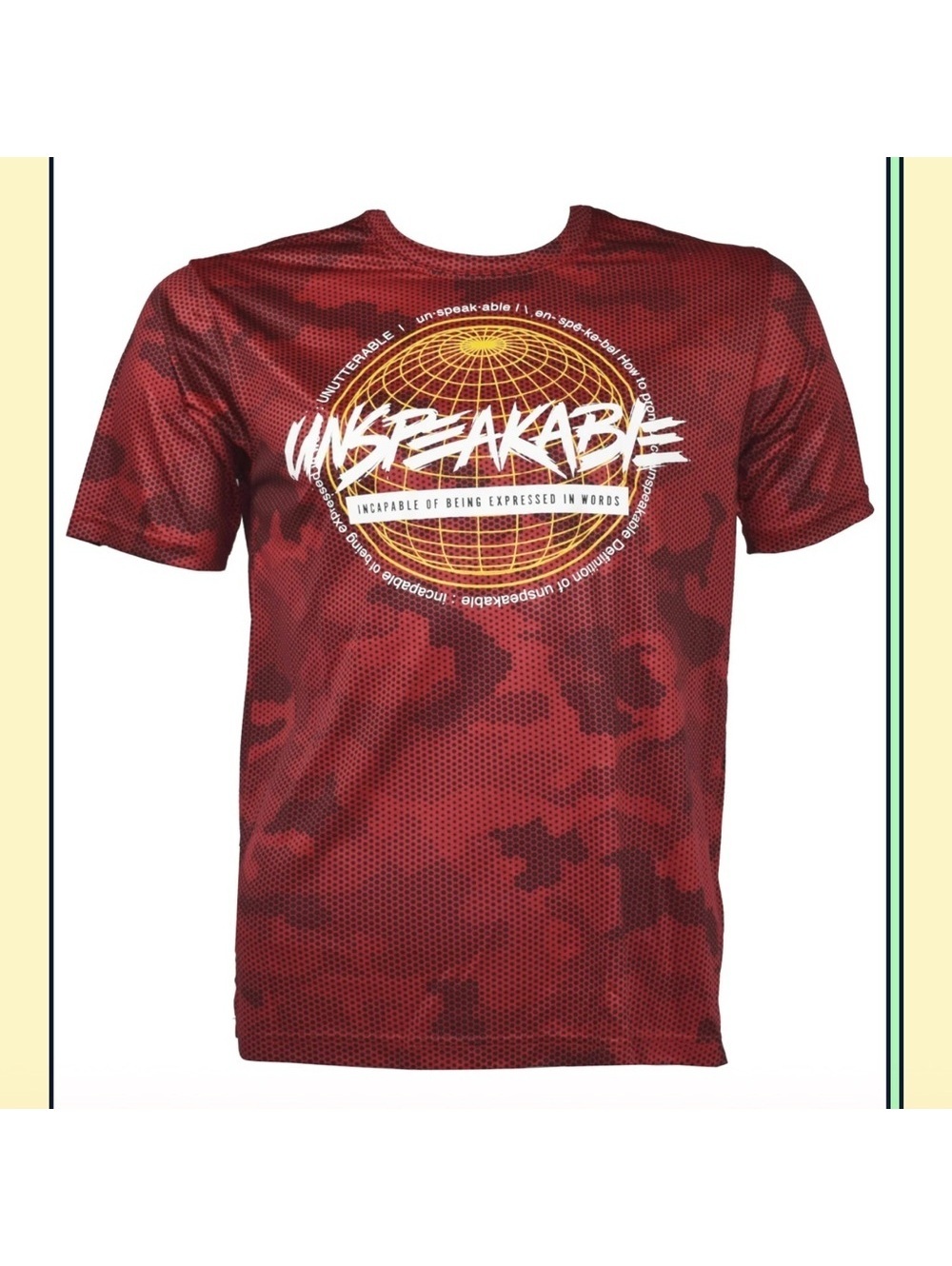 Unspeakable YouTube Gaming Red Camo Hex T-Shirt Size Adult Large NEW